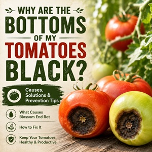Black, sunken spots on tomatoes are usually caused by blossom end rot—not a disease. Learn why it happens, how to prevent it with proper watering and soil care, and what you can do to protect future harvests. Perfect for beginner vegetable gardeners!