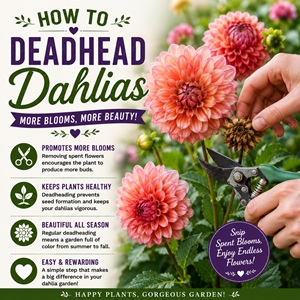 Learn how to deadhead dahlias the right way to keep your plants blooming longer. This simple gardening task encourages more flowers, healthier plants, and a beautiful garden full of color from summer through fall.