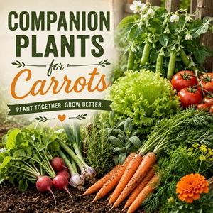 Planning your carrot garden? These companion plants for carrots can help with pest control, soil health, and efficient garden spacing. Try growing carrots alongside tomatoes, lettuce, beans, peas, radishes, onions, leeks, shallots, rosemary, sage, and dill.