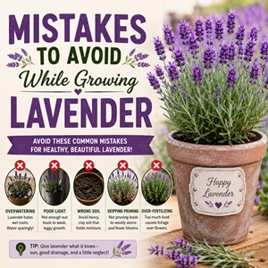 Learn the most common mistakes to avoid while growing lavender so your plants stay healthy, fragrant, and full of blooms. These easy lavender care tips are perfect for gardeners growing cottage garden flowers, pollinator gardens, and sunny flower borders.