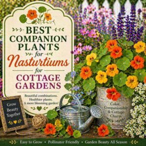 Learn which plants grow best with nasturtiums for brighter cottage garden flowers, stronger vegetables, and fragrant herbs all season long.