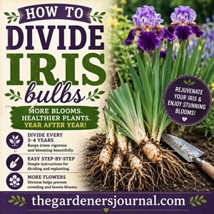 Are your irises getting crowded or blooming less than they used to? Learn when to divide iris rhizomes, how to separate healthy sections, and how to replant them for years of beautiful flowers. These easy garden tips are perfect for anyone growing cottage garden flowers.