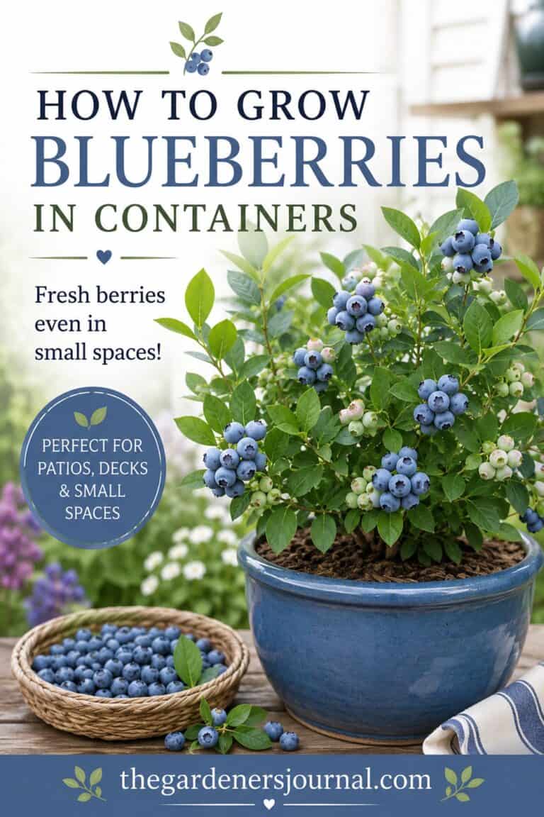How to Grow Blueberries in Containers (Easy Guide for Small Spaces ...