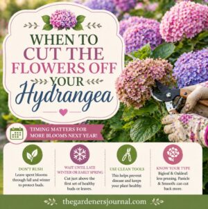 Wondering when to remove hydrangea blooms? Learn the best time to deadhead hydrangeas, when to leave flowers on the plant, and how to prune correctly for bigger blooms next season. Perfect hydrangea care tips for beginners.
