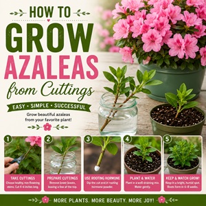 Learn how to grow azaleas from cuttings and create beautiful new plants from your favorite shrubs. This easy propagation method is perfect for gardeners who love colorful cottage garden flowers, flowering borders, and expanding their landscape for less.