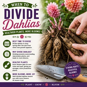 How and When to Divide Dahlias for More Blooms