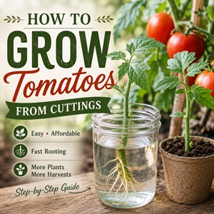 Learn how to grow tomatoes from cuttings with this simple step-by-step guide. Discover how to root tomato cuttings in water or soil, when to take cuttings, and how to grow healthy new tomato plants from your favorite varieties.