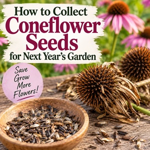 Don't let those dried coneflower heads go to waste! Learn when to harvest coneflower seeds, how to remove them from the flower heads, and the best way to store them for next year. A simple way to grow more cottage garden flowers and fill your butterfly garden with blooms.