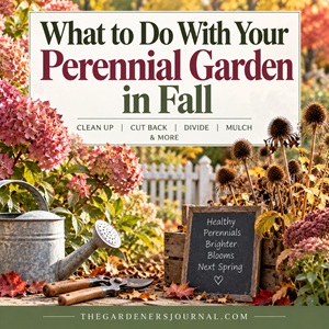 Not sure what to do with your perennial garden in fall? These simple garden tasks will help you clean up without overdoing it, protect your plants through winter, support wildlife, and set your garden up for beautiful blooms next year.